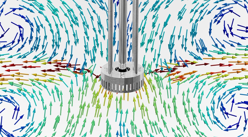 Linea de flujo del Rotor Estator.