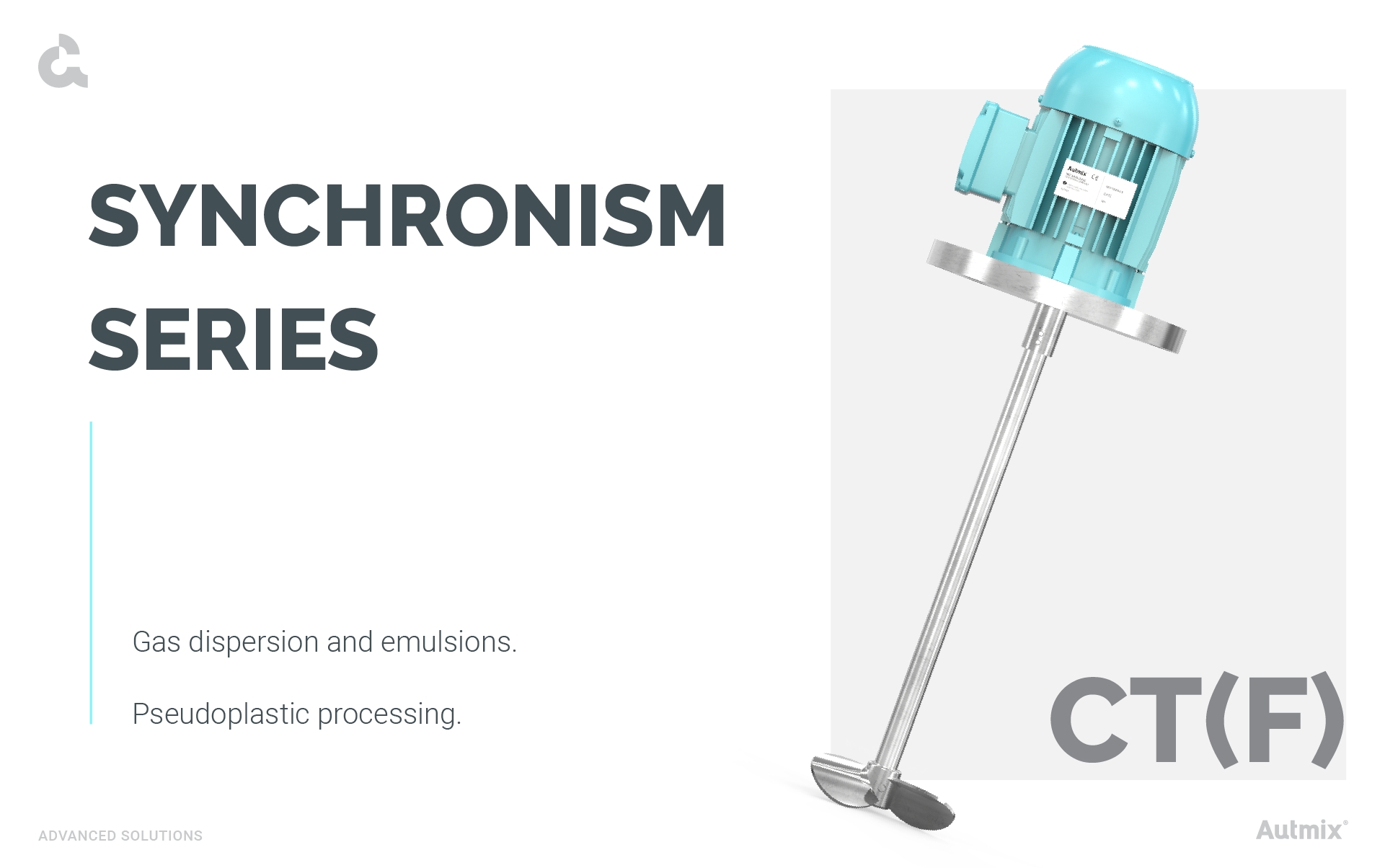 Synchronism CT(F) compact agitator.