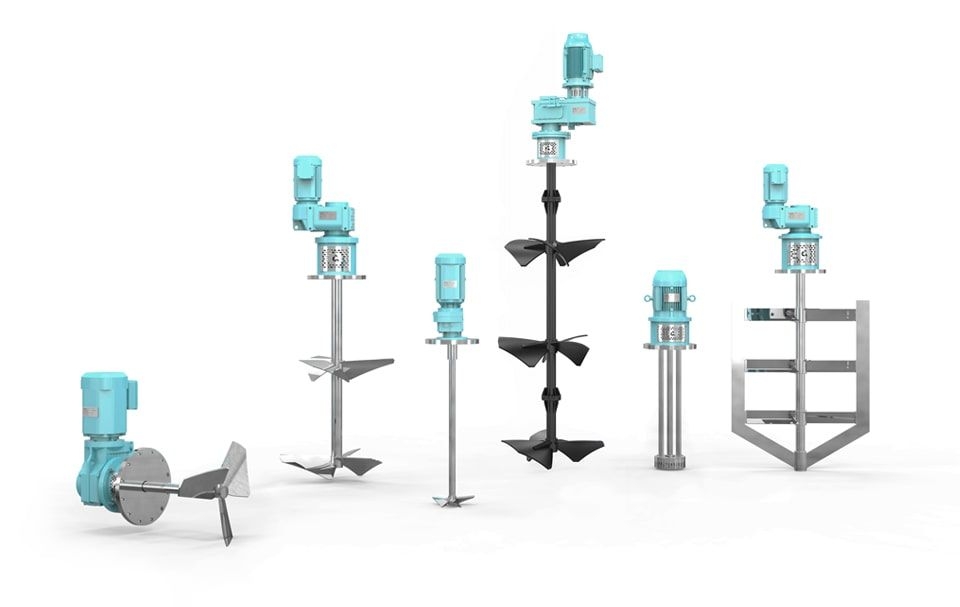 Agitateurs industriels pour différentes applications.