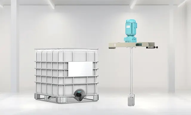 Agitador industrial compacto diseñados para contendedores IBC y portable.