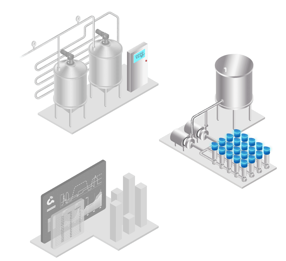 Ingeniería de proceso para cada línea de producción.