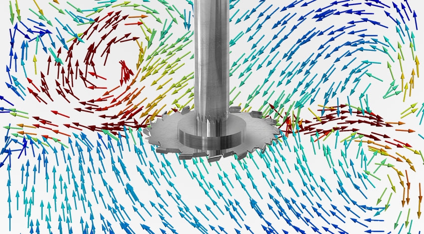 Flow line with disc Cowles for NC(T) mixer.