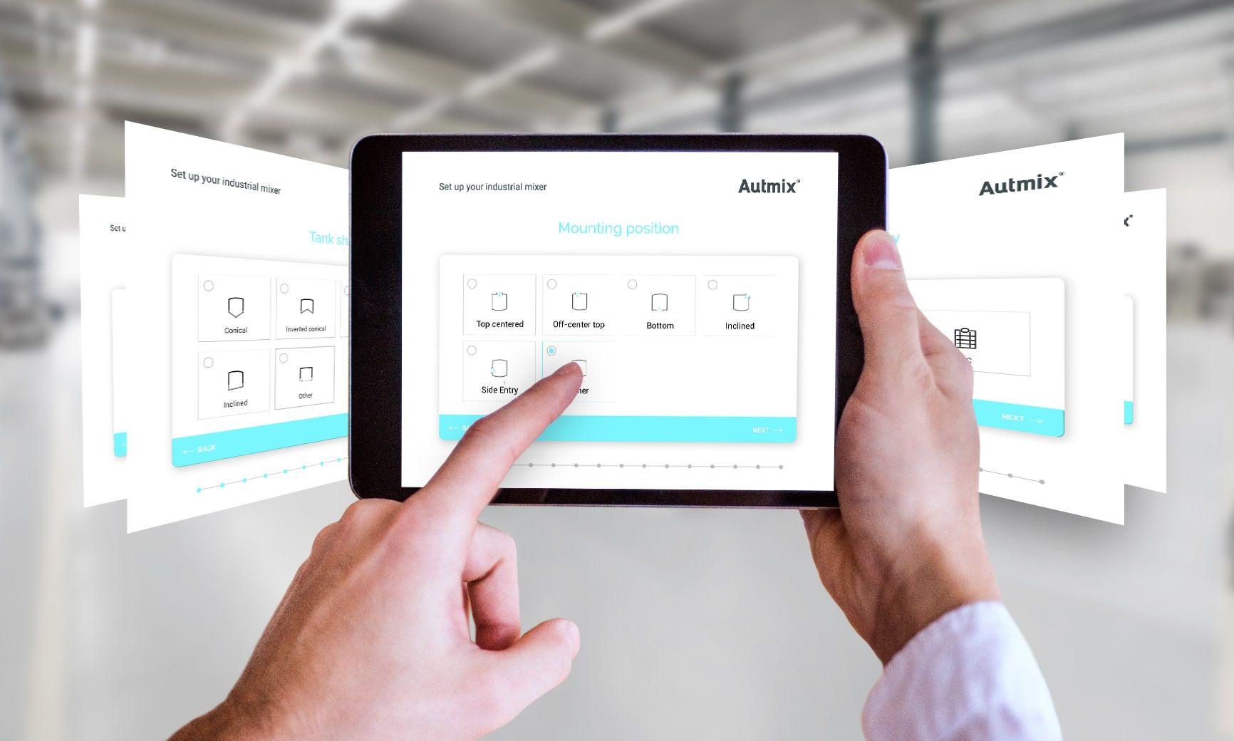 Set your agitation configuration in Autmix Flow.