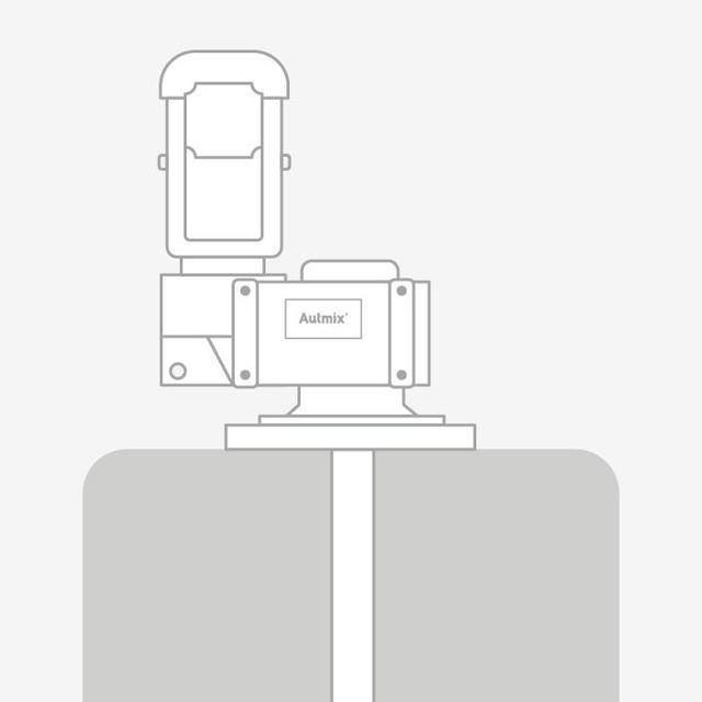 Plate mounting option for Inter RT(G) industrial agitator.