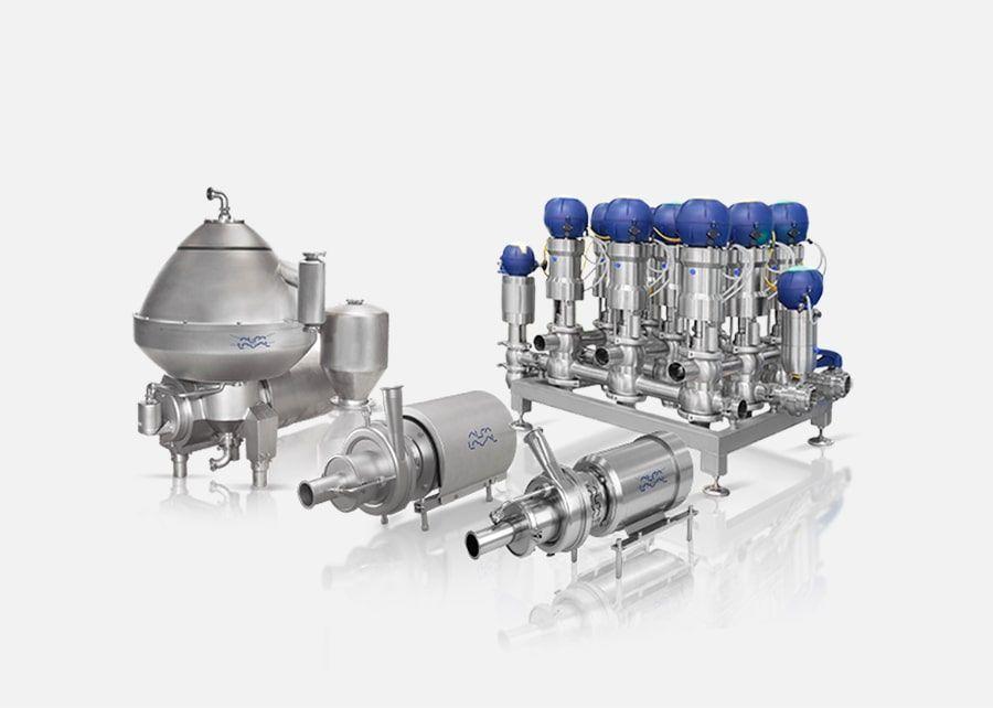 Alfa Laval ofrece una amplia variedad de productos para procesos higiénicos.