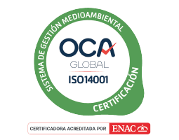 We have the 14001 certification, which positions us as a supplier with adequate and recognized environmental management.