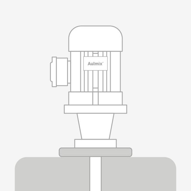 Guiding turret option for mounting compact agitator.