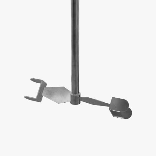 Duoble flow impeller for industrial mixers.