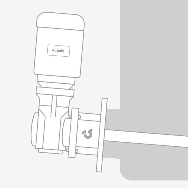 Lantern mounting option for industrial agitator.