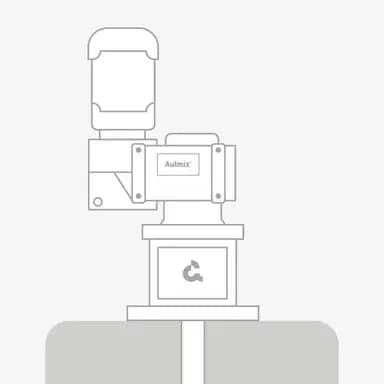 Mounting option lantern for industrial agitators.