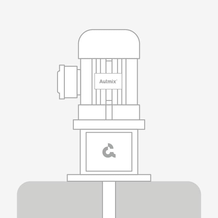 Lantern mounting option for CT(F) industrial agitator.
