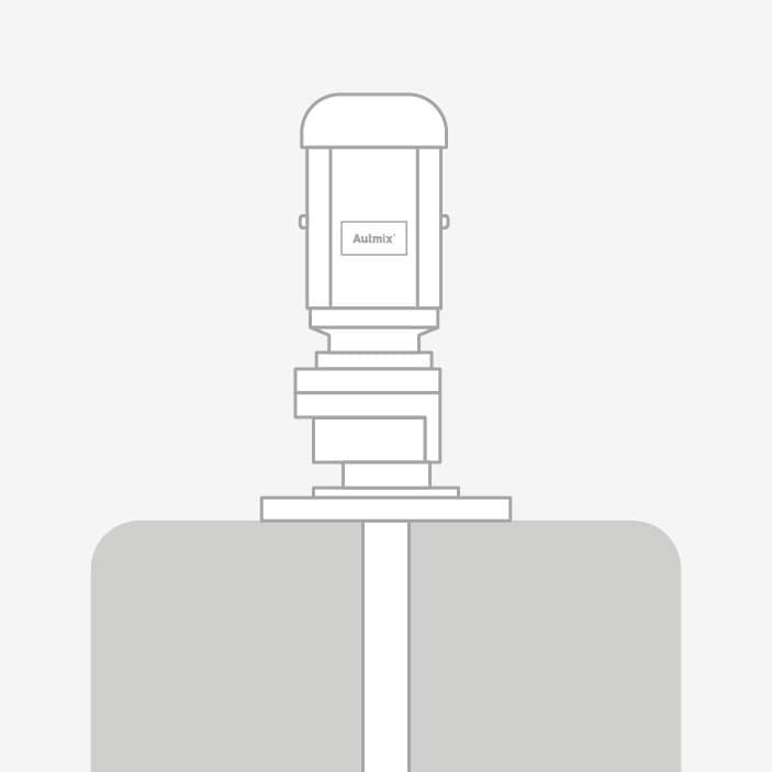 Mounting opction plate for industrial compact agitators.