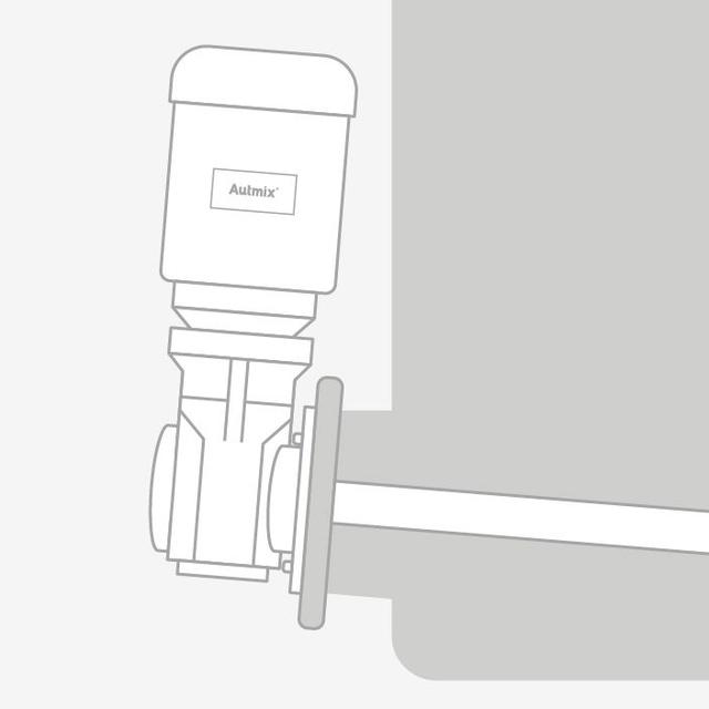 Mounting type flange for agitator.