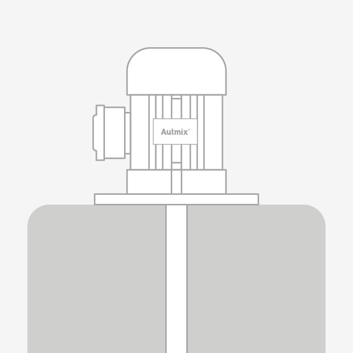 Plate mounting option for compact agitators.