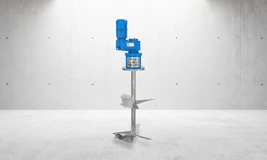 Versatile industrial vertical mixer for many applications.