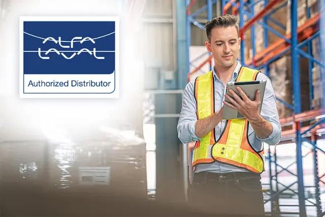 We're authorized distributors of Alfa Laval.