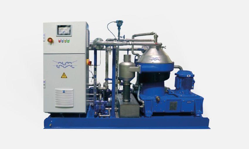 Alfa Pure centrifugal separator for water-based fluids.