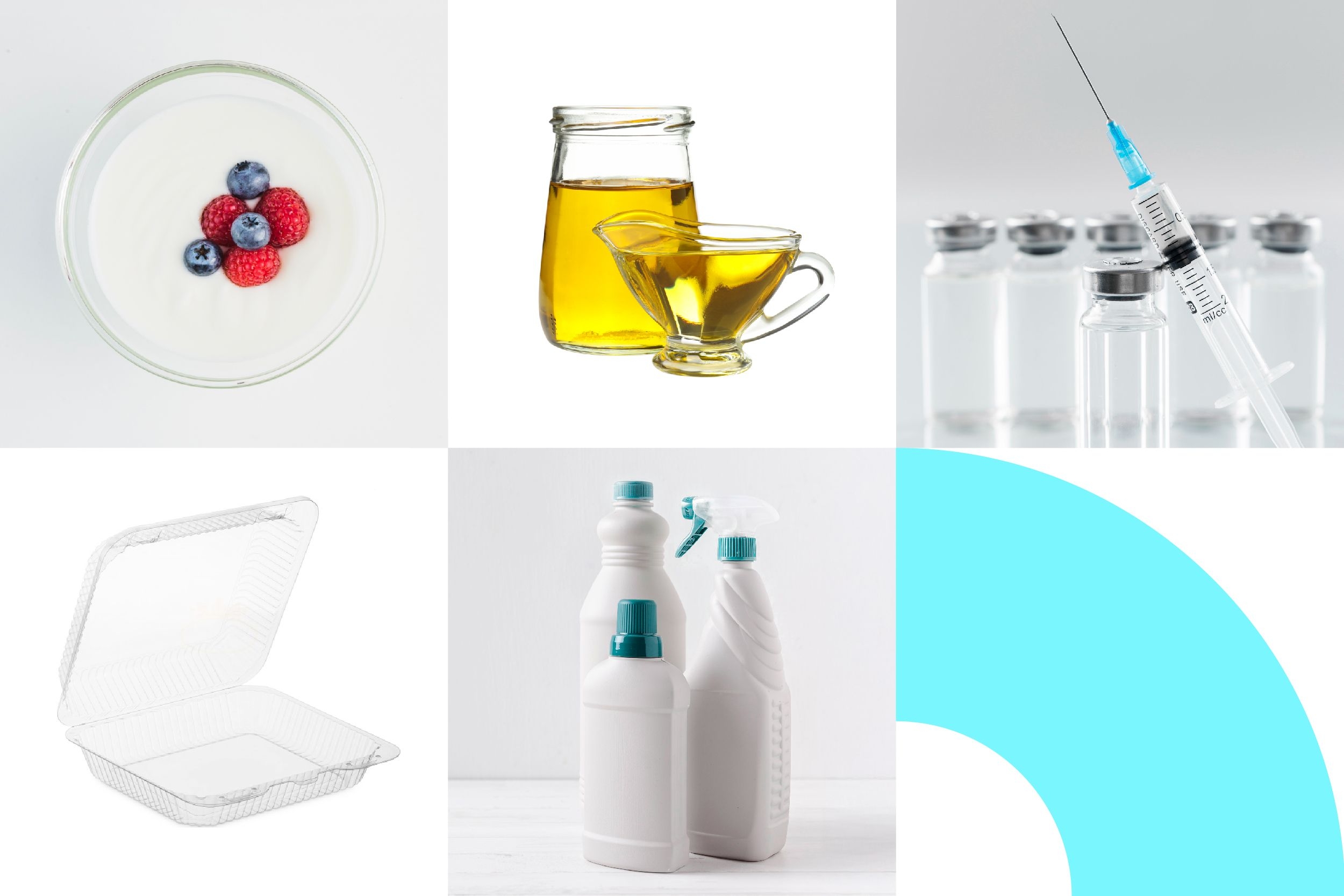 Productos derivados de una fermentación en biorreactores industriales.