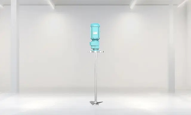 Compact agitator with gearbox unit for control perfomance and efficiency.